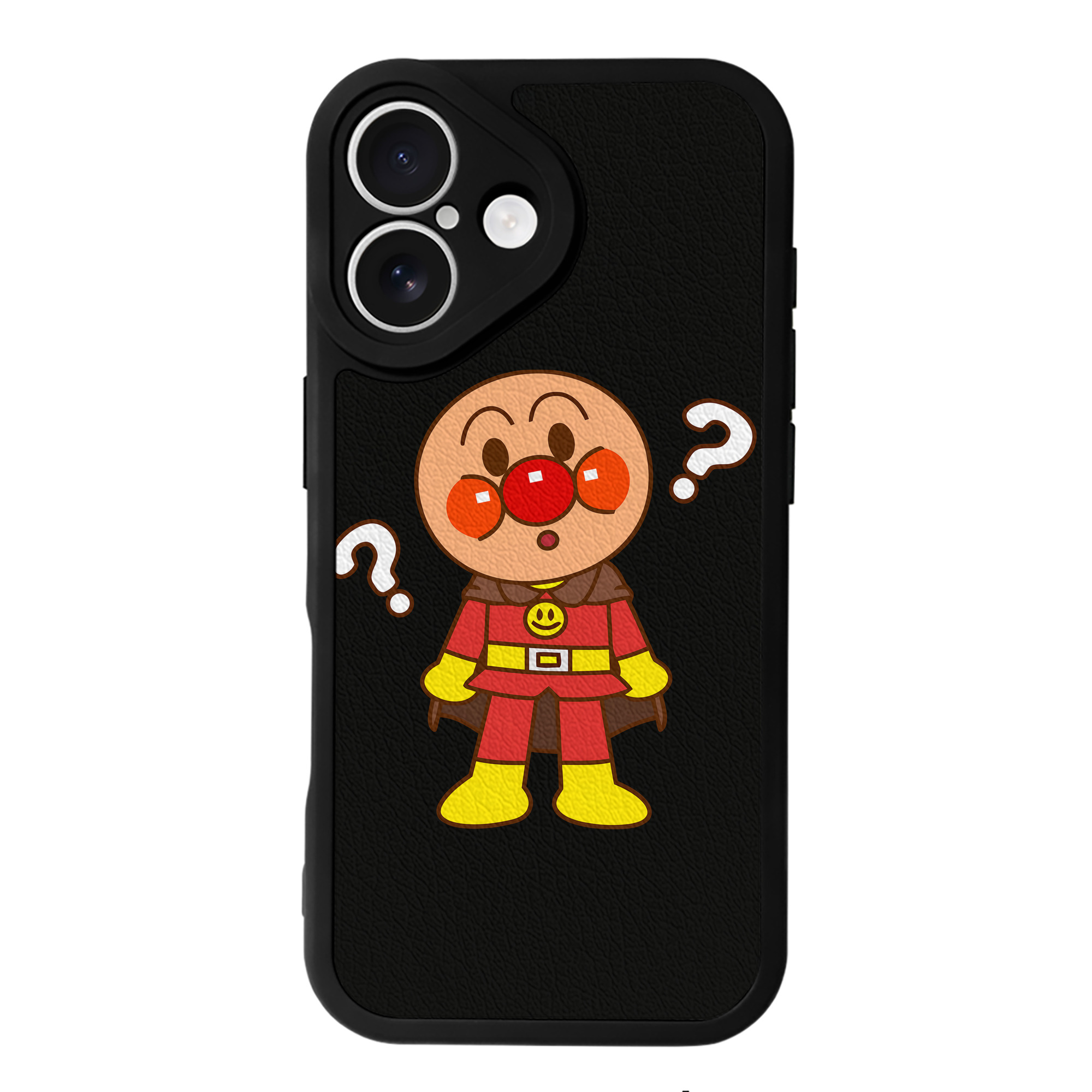 （画像用） アンパンマン Anpanman 【iPhone 16シリーズ対応】シリコンスマホケース（レザー調） 材質：シリコン